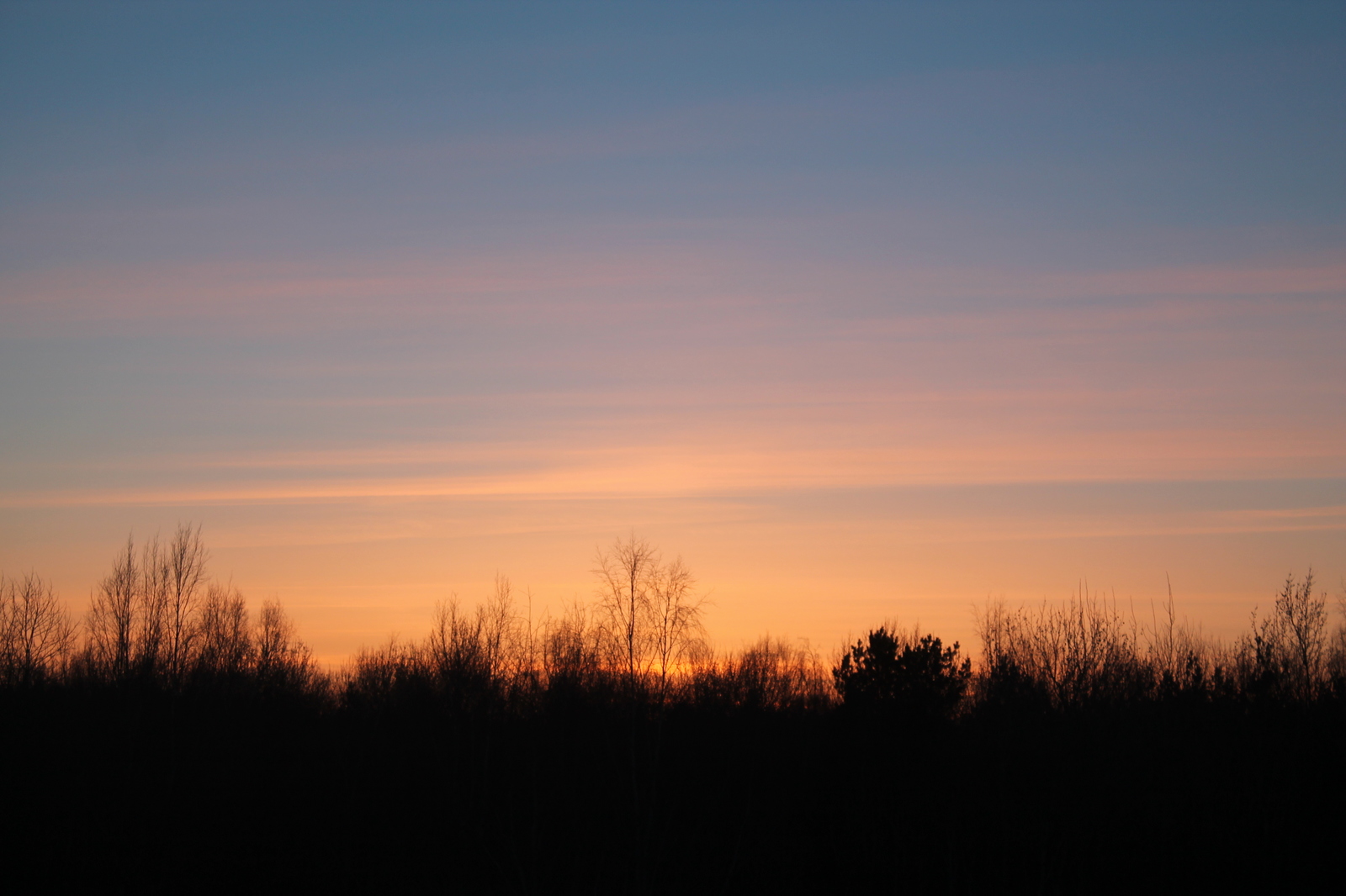 Sunset from the window - My, Sunset, Sky, The photo