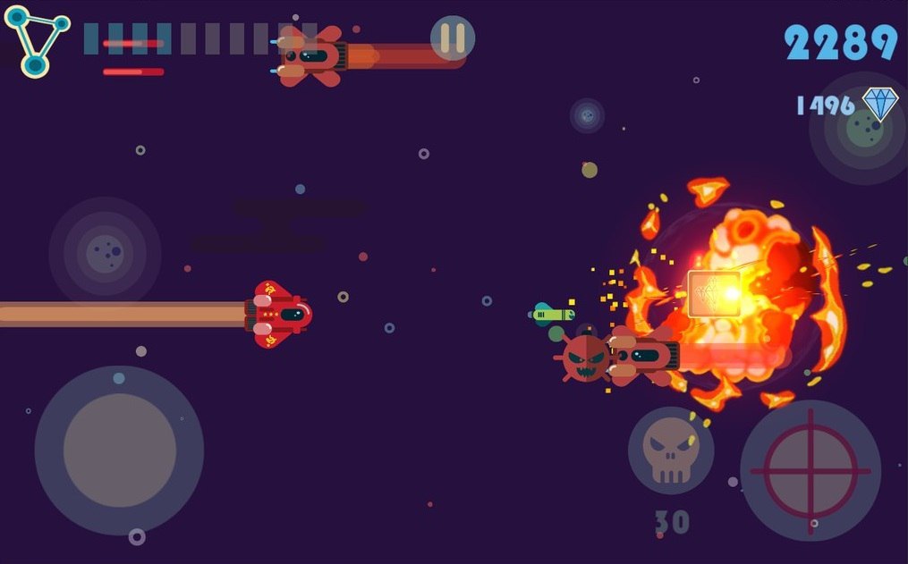 Just Don’t Die – космическая 2D аркада в духе “Asteroids” - Моё, Flatart Team, Justdontdie, Gamedev, Indiedev, Инди игра, Длиннопост