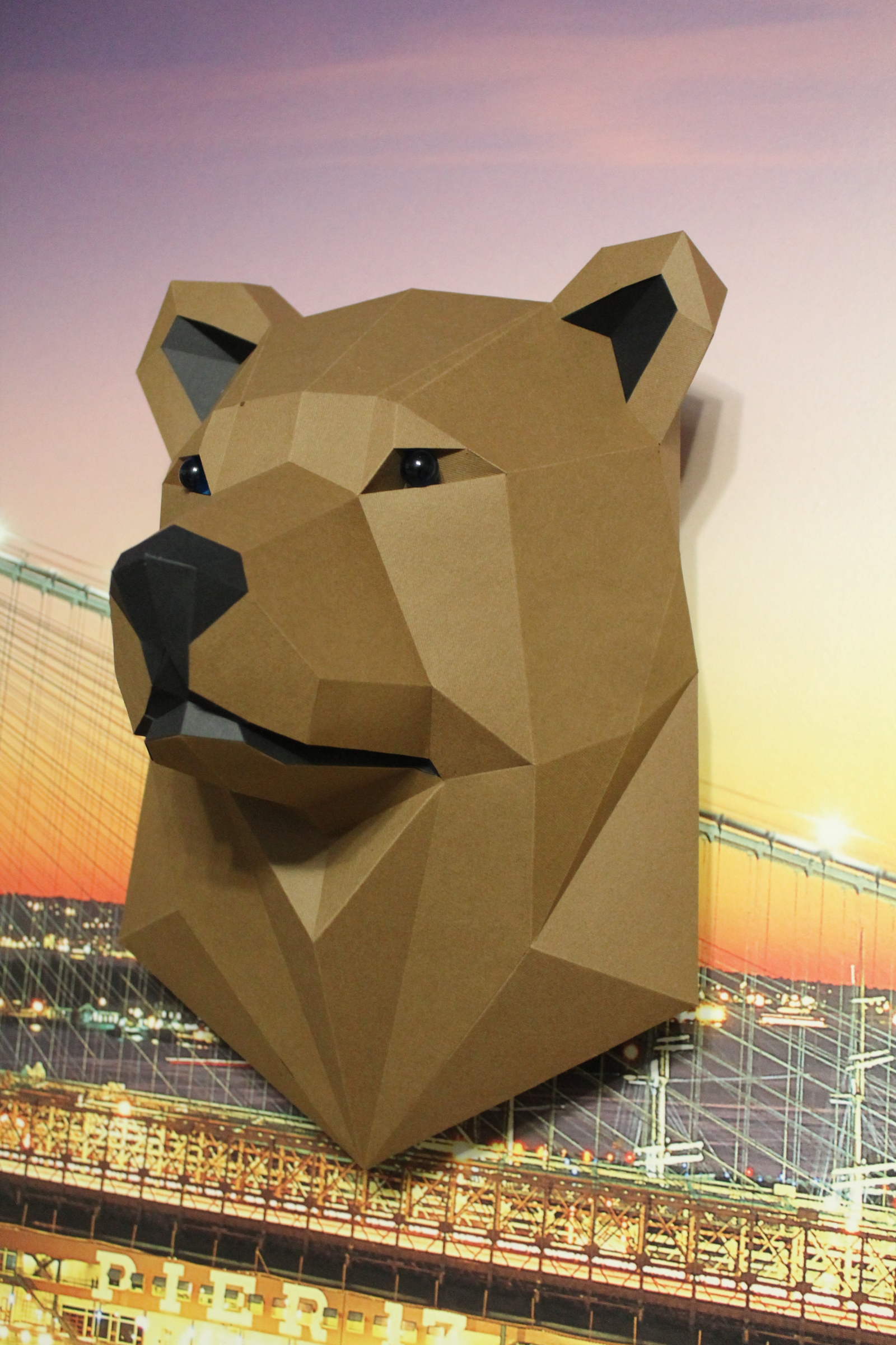 Paper modeling. - My, Pepakura, Paper, Papercraft, The Bears, Low poly, Longpost