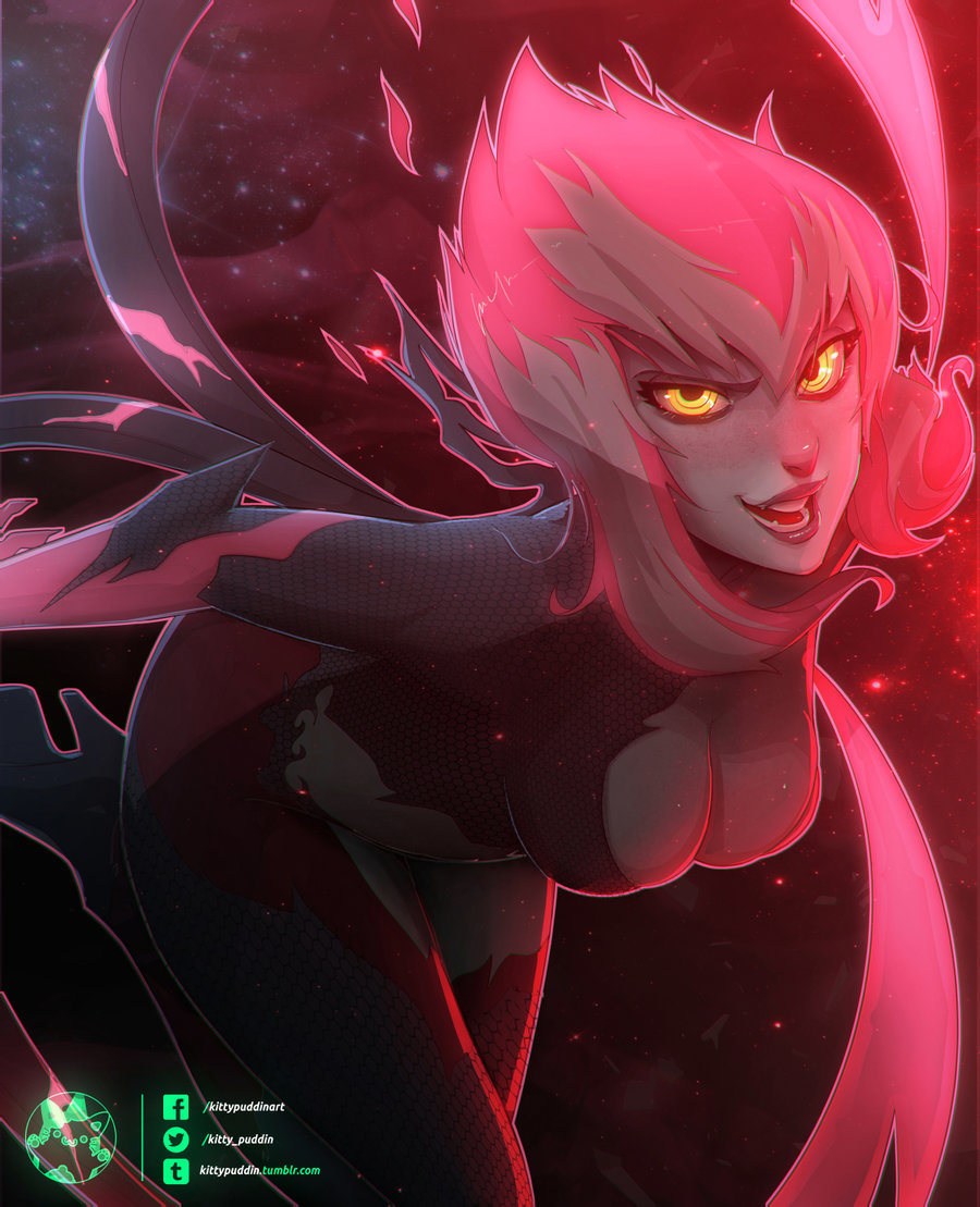 Evelynn - Art, League of legends, Anime art, Kittypuddin