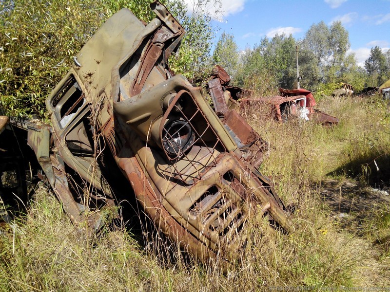 Rassokha - a cemetery of equipment in Chernobyl 2018 - My, Chernobyl, Cemetery of Machinery, Radiation, Zuo, Longpost