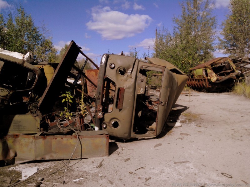 Rassokha - a cemetery of equipment in Chernobyl 2018 - My, Chernobyl, Cemetery of Machinery, Radiation, Zuo, Longpost