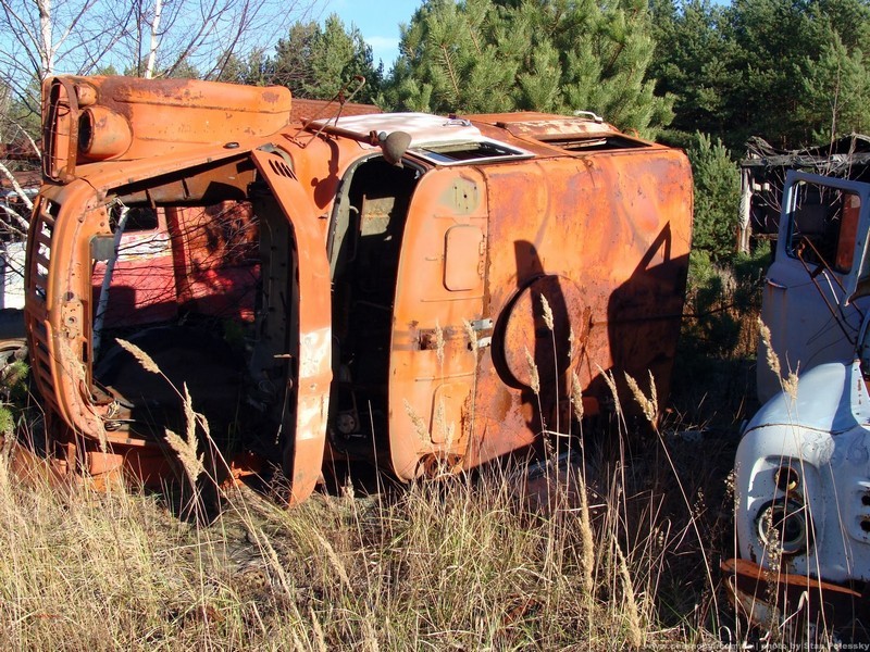 Rassokha - a cemetery of equipment in Chernobyl 2018 - My, Chernobyl, Cemetery of Machinery, Radiation, Zuo, Longpost