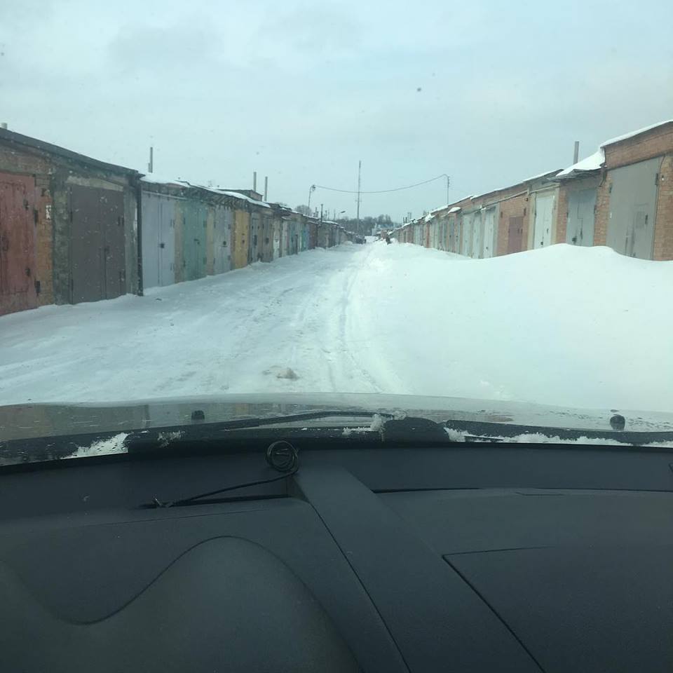 How lucky my garage is on the left - My, Winter, Snow, Auto