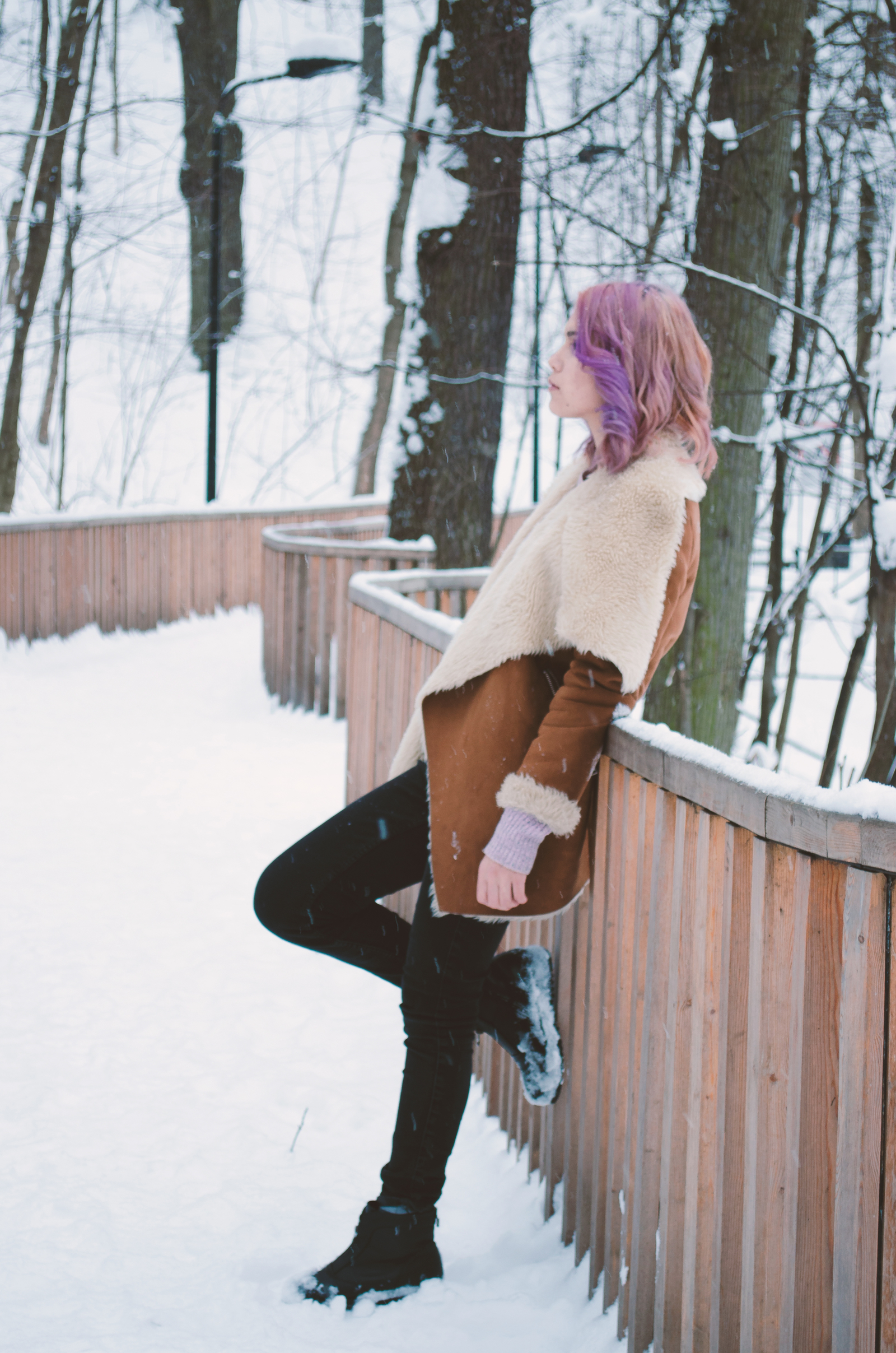 colored smoke - My, Beginning photographer, The photo, Smoke, Forest, Winter, Sparrow Hills, Snow, Hair, Longpost