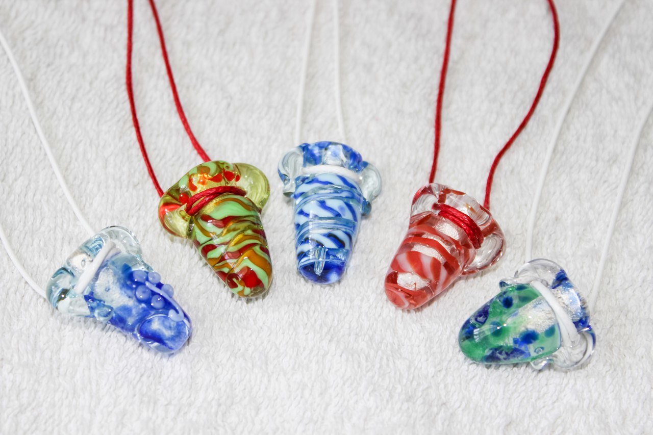 Lampwork - a variety of forms - My, Lampwork, Needlework without process, Glass, Jug, Needlemen, Longpost