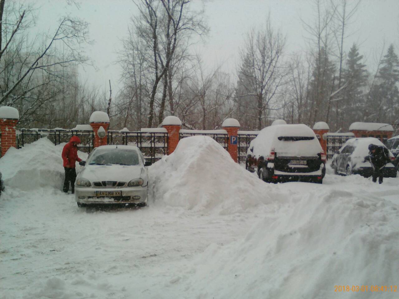 With the first day of spring! - My, Snow, Car