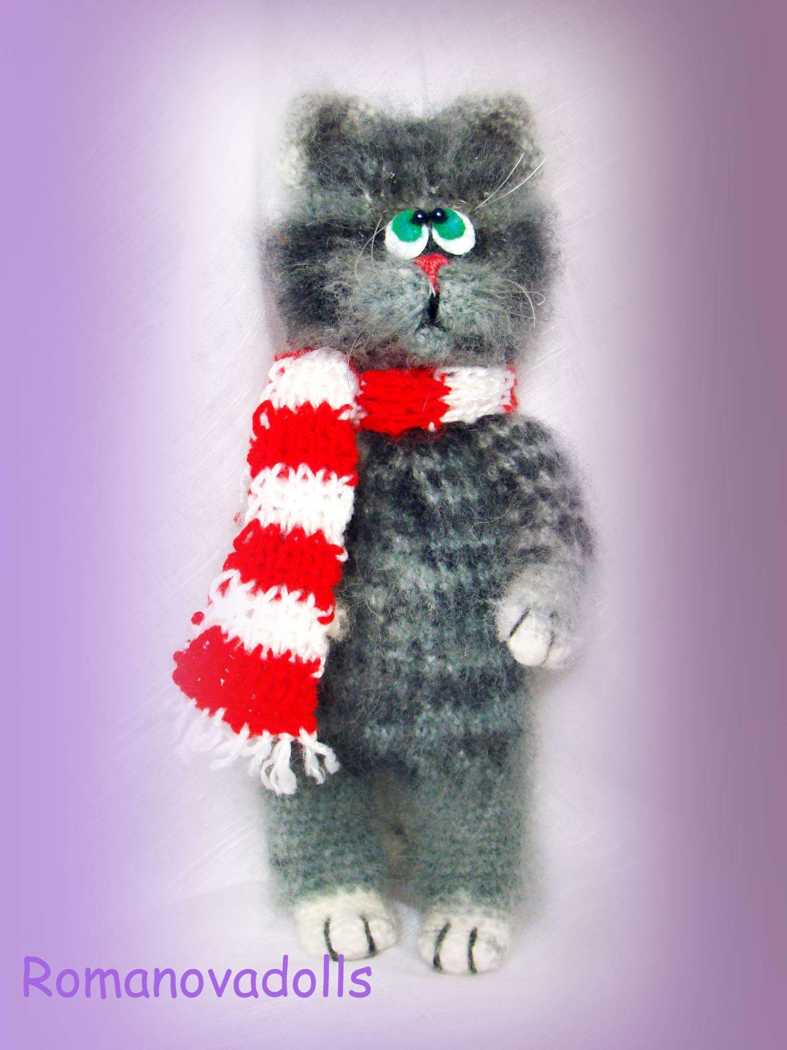 Matroskin. Cat from the cartoon Vacation in Prostokvashino. - , cat, Kit, Grey, Amigurumi, Longpost, Knitted toys, 