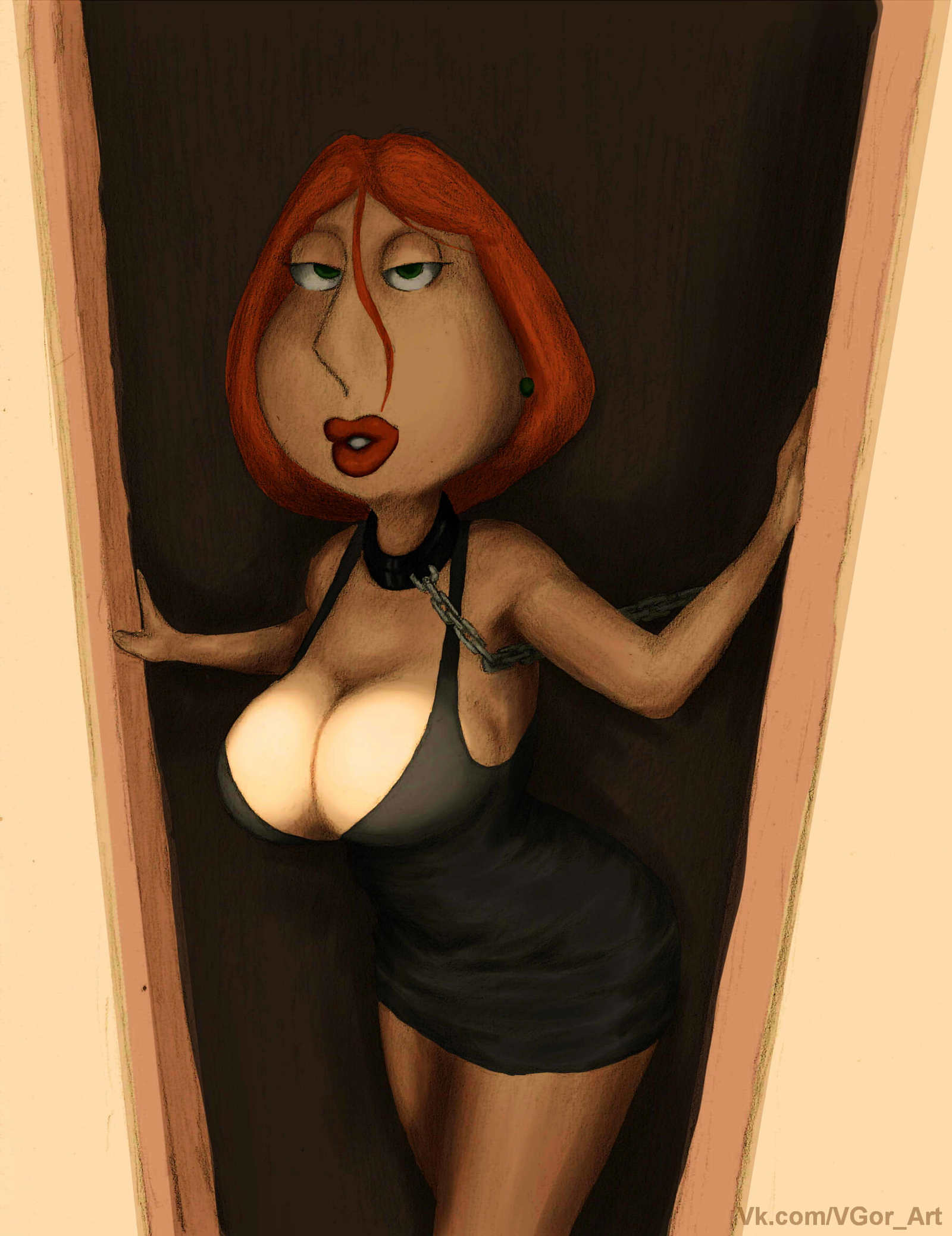 Лоис Гриффин - NSFW, Моё, Лоис Гриффин, Гриффины, Lois Griffin, MILF, Длиннопост