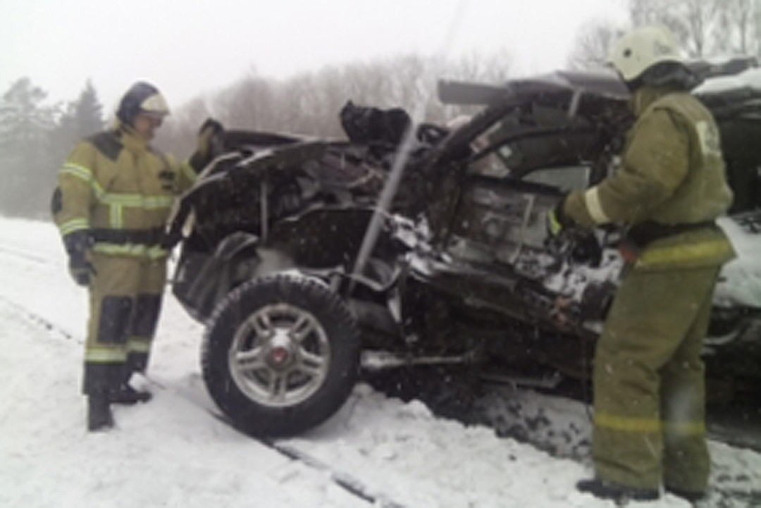 Four people died in a collision between a train and an SUV in the Bryansk region! - news, State of emergency, Crash, Bryansk, A train, Road accident