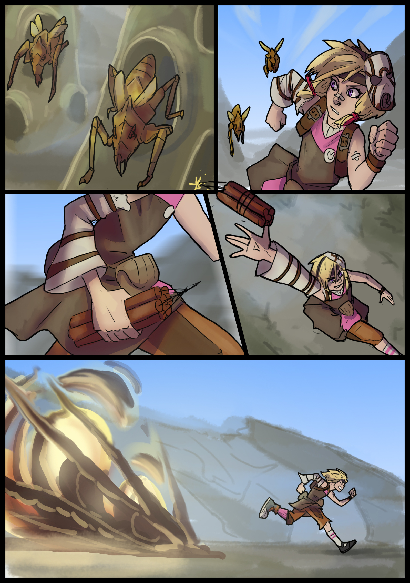 All for the meeting - My, Borderlands 2, , Krieg, , , Brick, Comics, Elvenbacon, Longpost, Baby Tina, Lilith