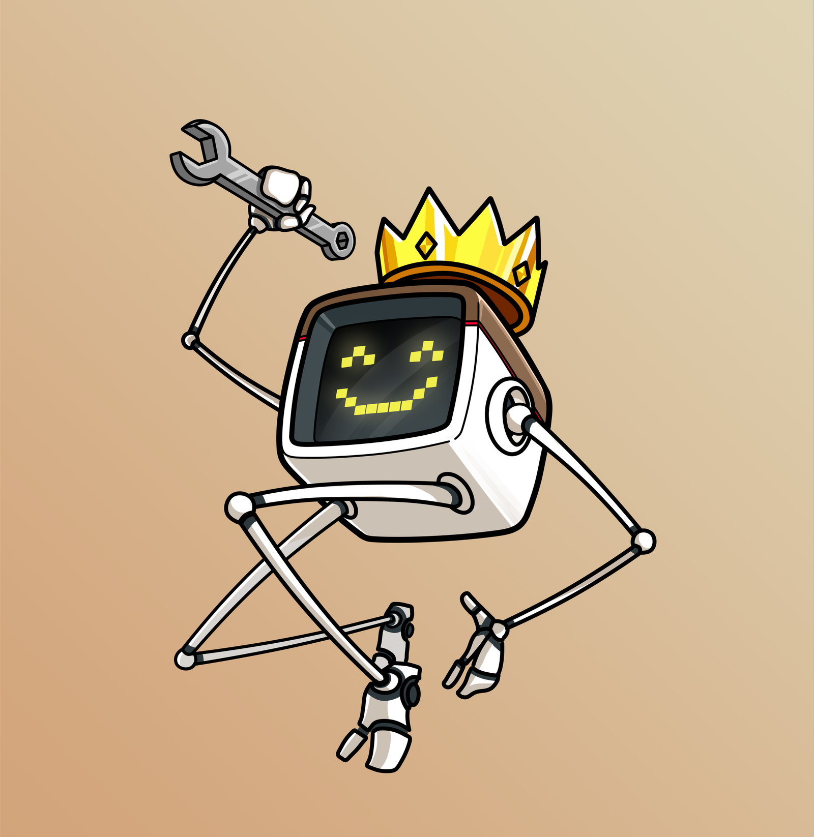 March of robots #3 - My, Marchofrobots, Drawing, Illustrations, SAI, Photoshop