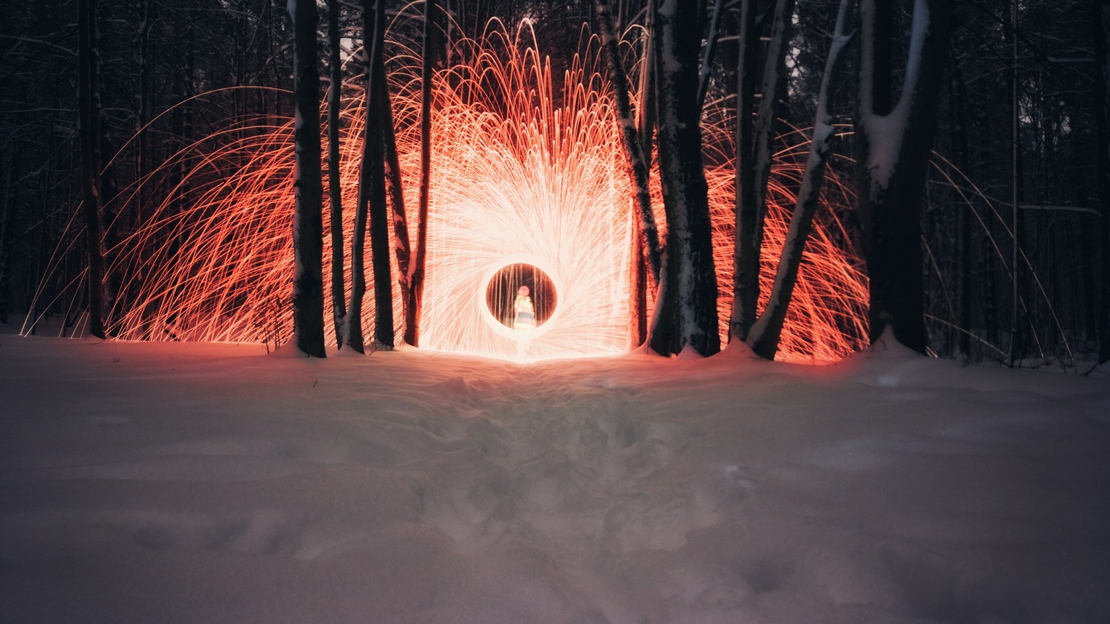 Long exposure - My, Mobile photography, Steel wool, Long exposure, Longpost, Fire show