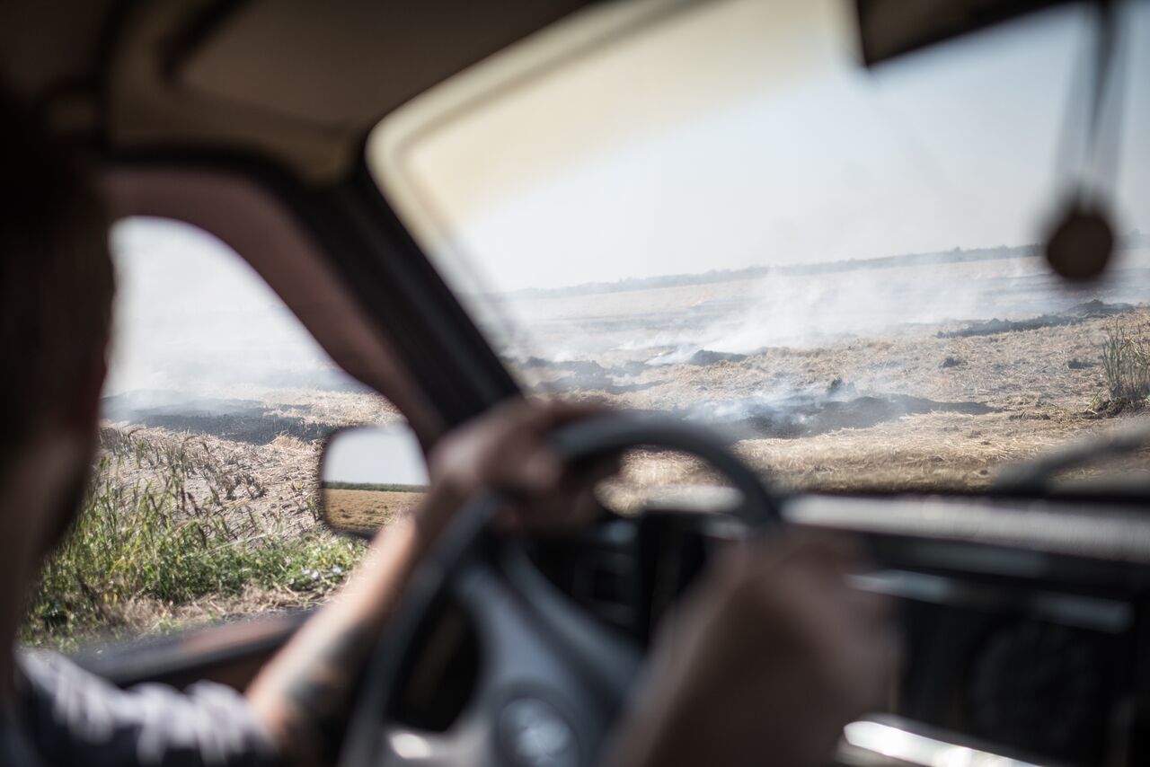 A Day in the Life of a Volunteer Firefighter - Forest fires, Extinguishing, Fire, The photo, Longpost, Negative