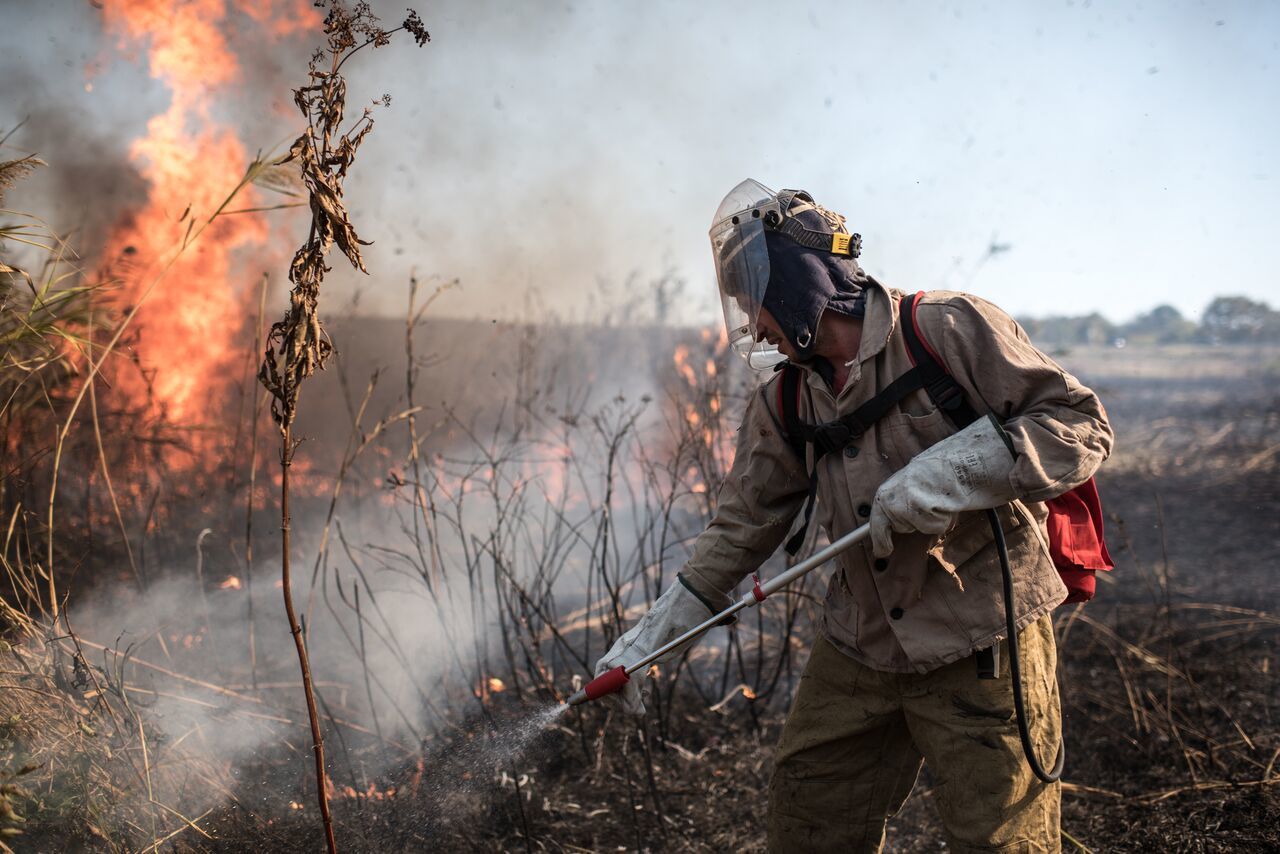 A Day in the Life of a Volunteer Firefighter - Forest fires, Extinguishing, Fire, The photo, Longpost, Negative