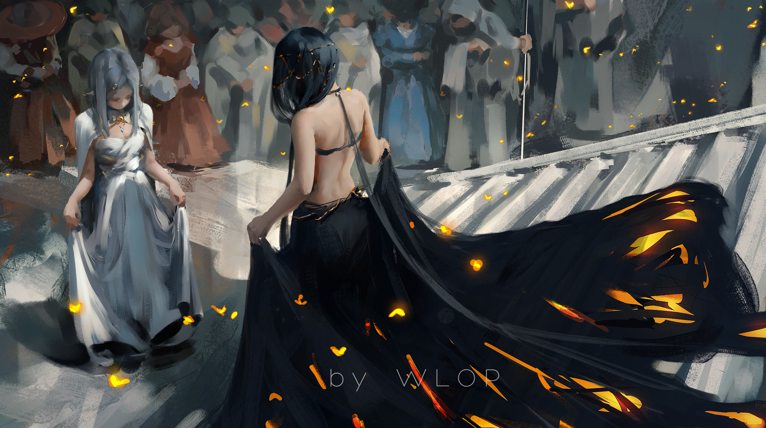 Aeolian by wlop! - Aeolian, Wlop, Fantasy, Ghostblade, Manga, Anime, Art, Longpost