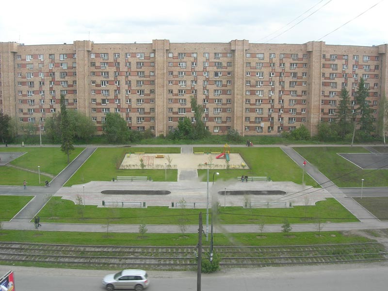 From old to new - My, Building, Alley, Longpost, Yekaterinburg