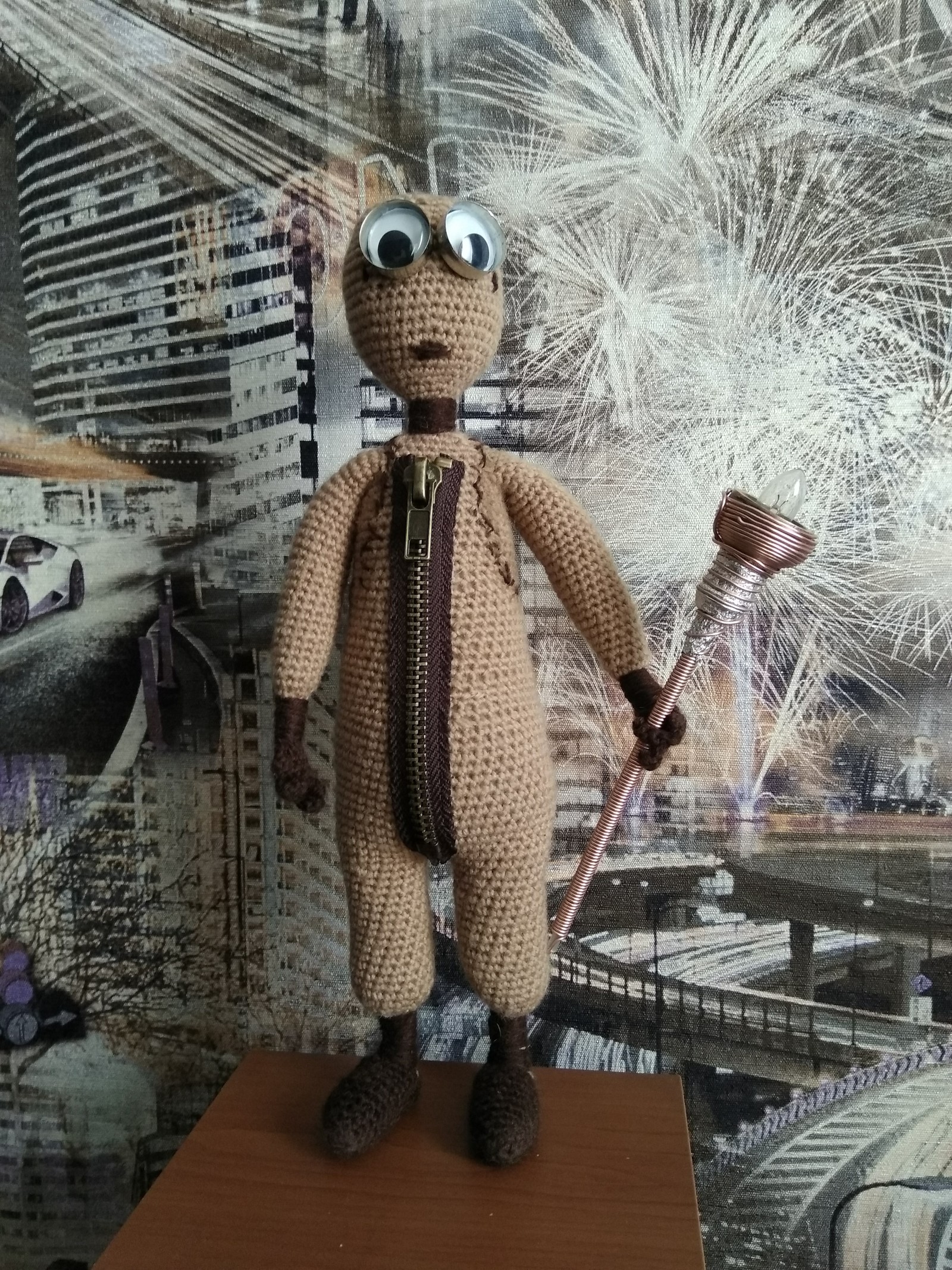 Ninth. Based on the cartoon - My, Knitted toys, Needlework without process, Cartoons, Ninth, Longpost, Nine (cartoon)