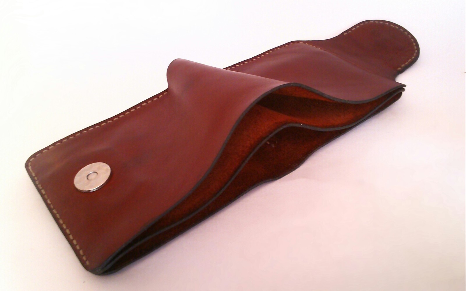 Shovel for Syoma Pitersky - My, Wallet, Purse, Lopatnik, Leather, Leather, Needlework, Leather craft, Longpost