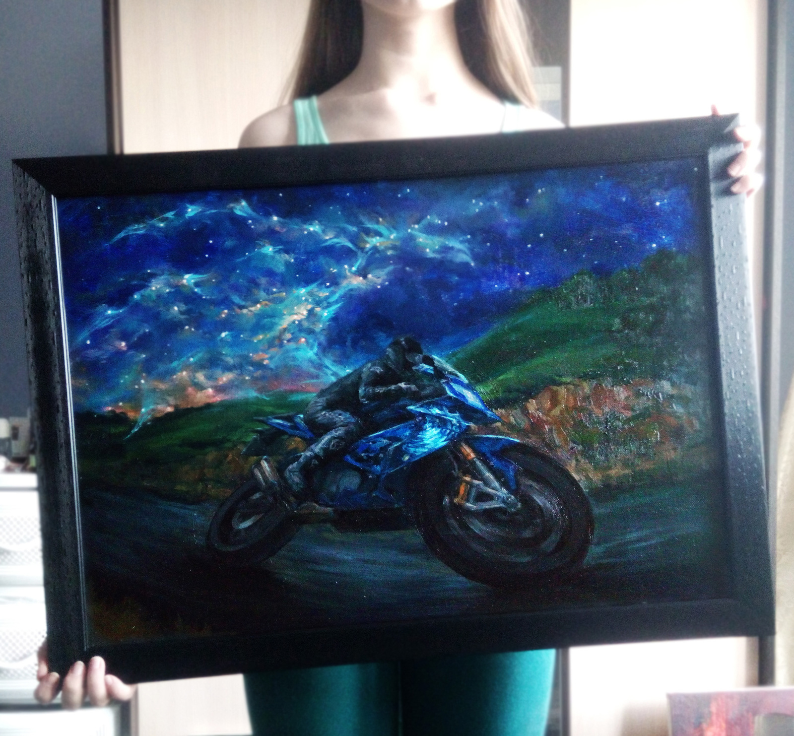 The Dragon - My, Moto, Sindragosa, The Dragon, Painting, Oil painting, Rna1ssnc, Bmw