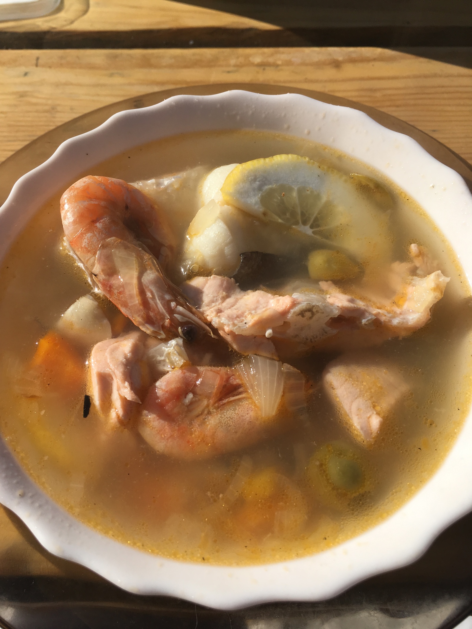 How about some fish soup? - My, Food, Fish soup, Air, Longpost