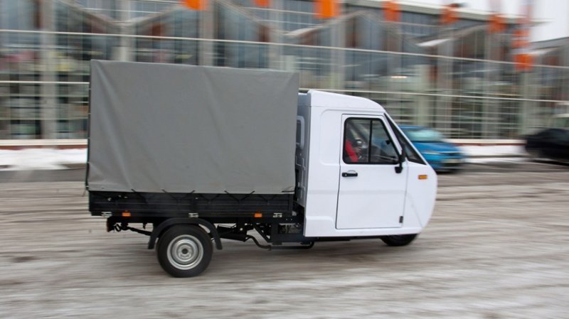 A ton in a van, a rear axle from Shakhi: the first test drive of the Bumblebee cargo tricycle - Tricycle, , , Cargo transportation, Bumblebee, Development of, Longpost