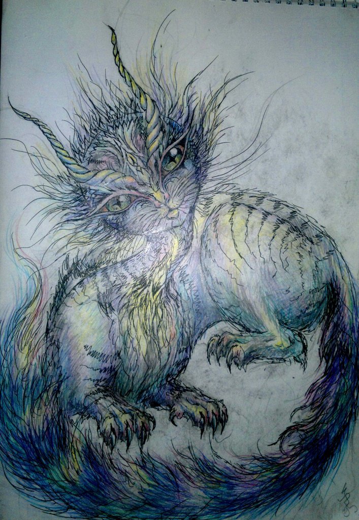 What you see is what it is 5 =) - My, Drawing, Painting, Creatures, Longpost