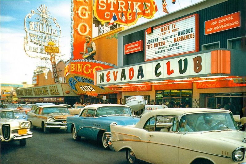 Las Vegas in the 50s. - Las Vegas, USA, Longpost, Retro, The photo