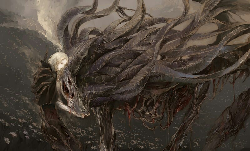 Bloodborn paintings by Hachimitsubani - Bloodborne, Art, Not mine, Longpost