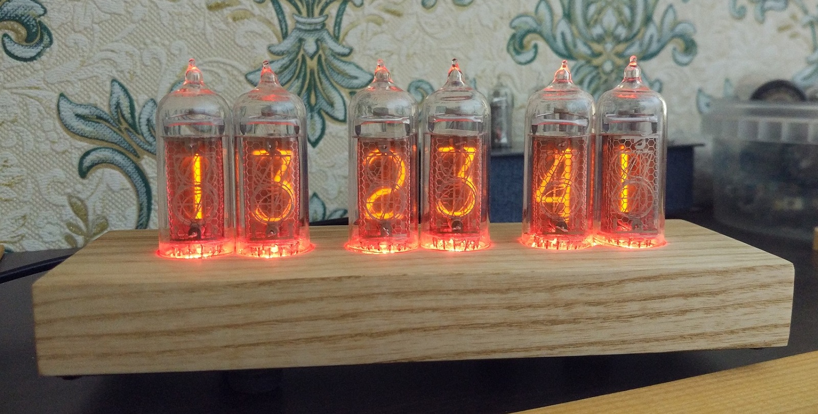 Ещё одни часы Никси на 6 лампах ИН-14 - Моё, Никси, Ламповые часы, Nixie clock, Лампа, Длиннопост