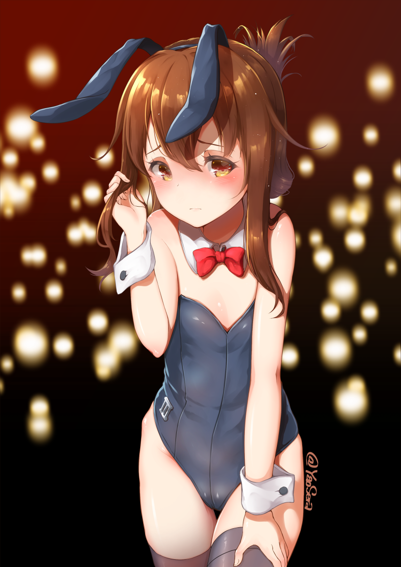 Bunnies - Kantai collection, Akatsuki, Inazuma, Ikazuchi, Hibiki, Anime, Anime art, Bunnysuit, Longpost