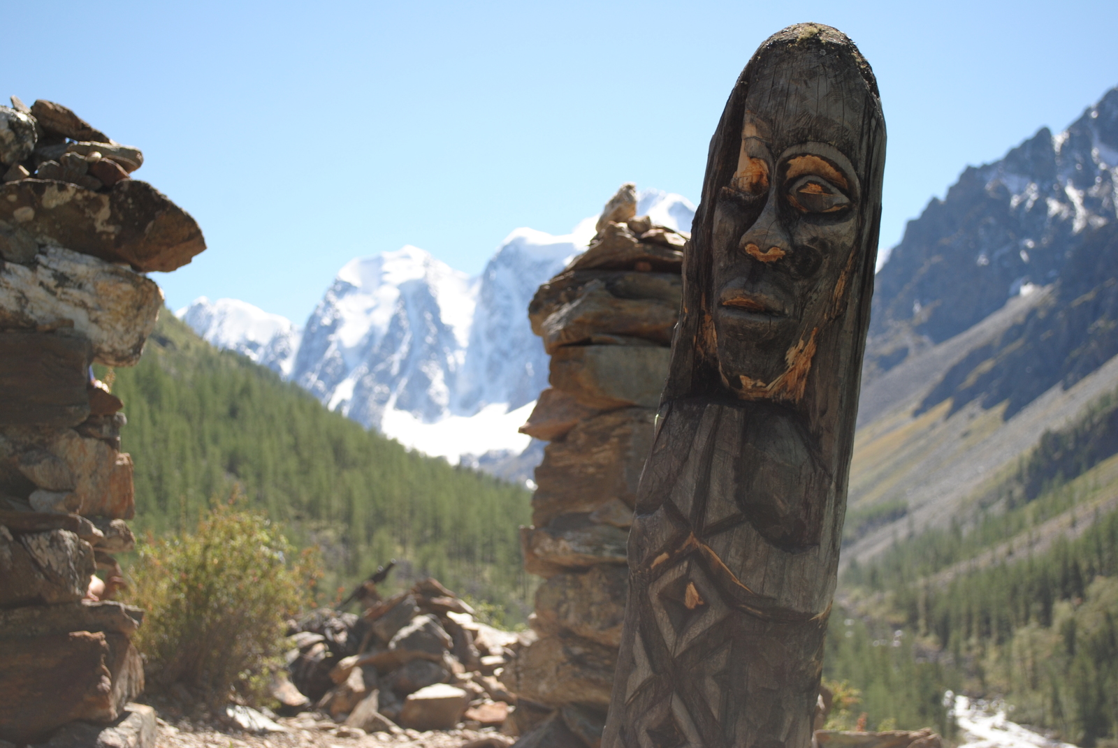 On the way to the Upper Shavlinsky Lake. - My, Mountain Altai, Tourism, Altai Republic