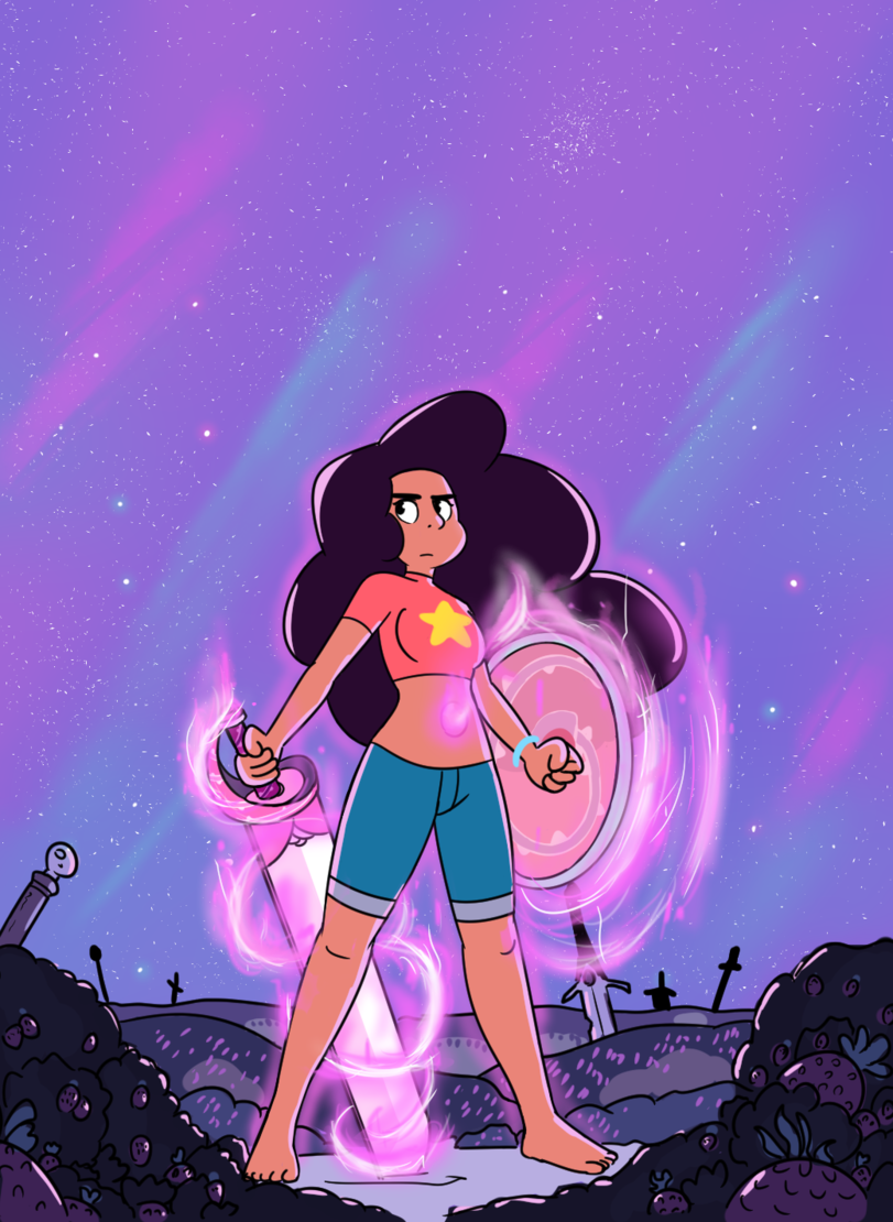 Stevonnie защитница пляжного городка. - Steven Universe, Stevonnie, Арт, Мультфильмы, Its a trap!