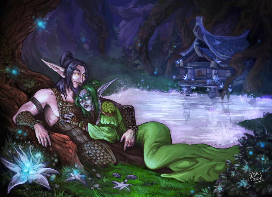 Briefly about night elves - My, Bayun's Behavior, World of warcraft, Night elfs, , , , Astri-Lohne, , Longpost