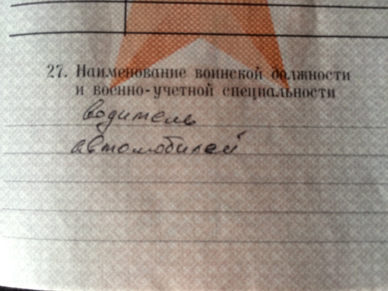 Какова твоя профессия? - Моё, Военный билет, Военники, Специальность