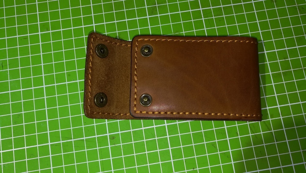 Beginner leather hand @ op post. №3 - My, Leather, Needlework with process, Longpost, Handmade, 