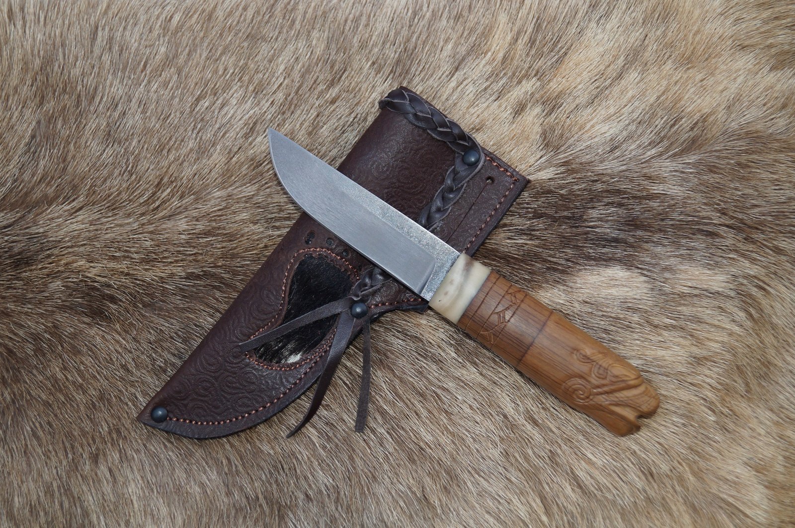 My last year's work - My, Knife, Forging, Thread, Handmade, Longpost