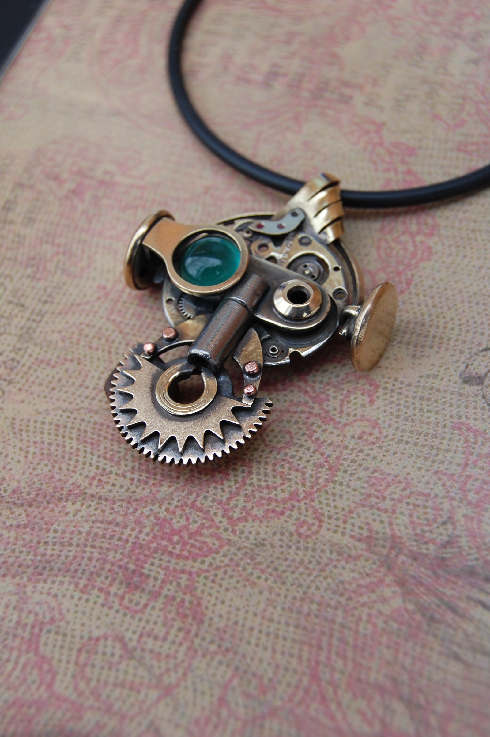 Steampunk pendant Hipster - My, Steampunk, , , Presents, , Longpost