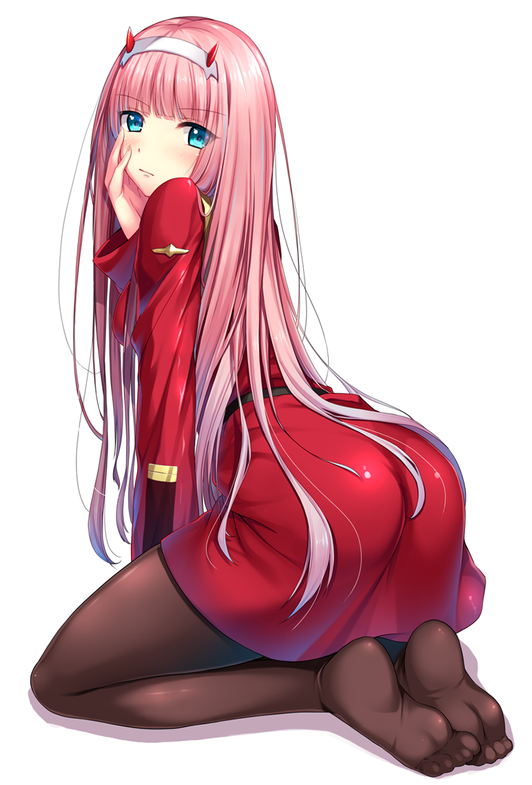 Zero two - Anime Art, Zero Two, Darling in the Franxx, Попа