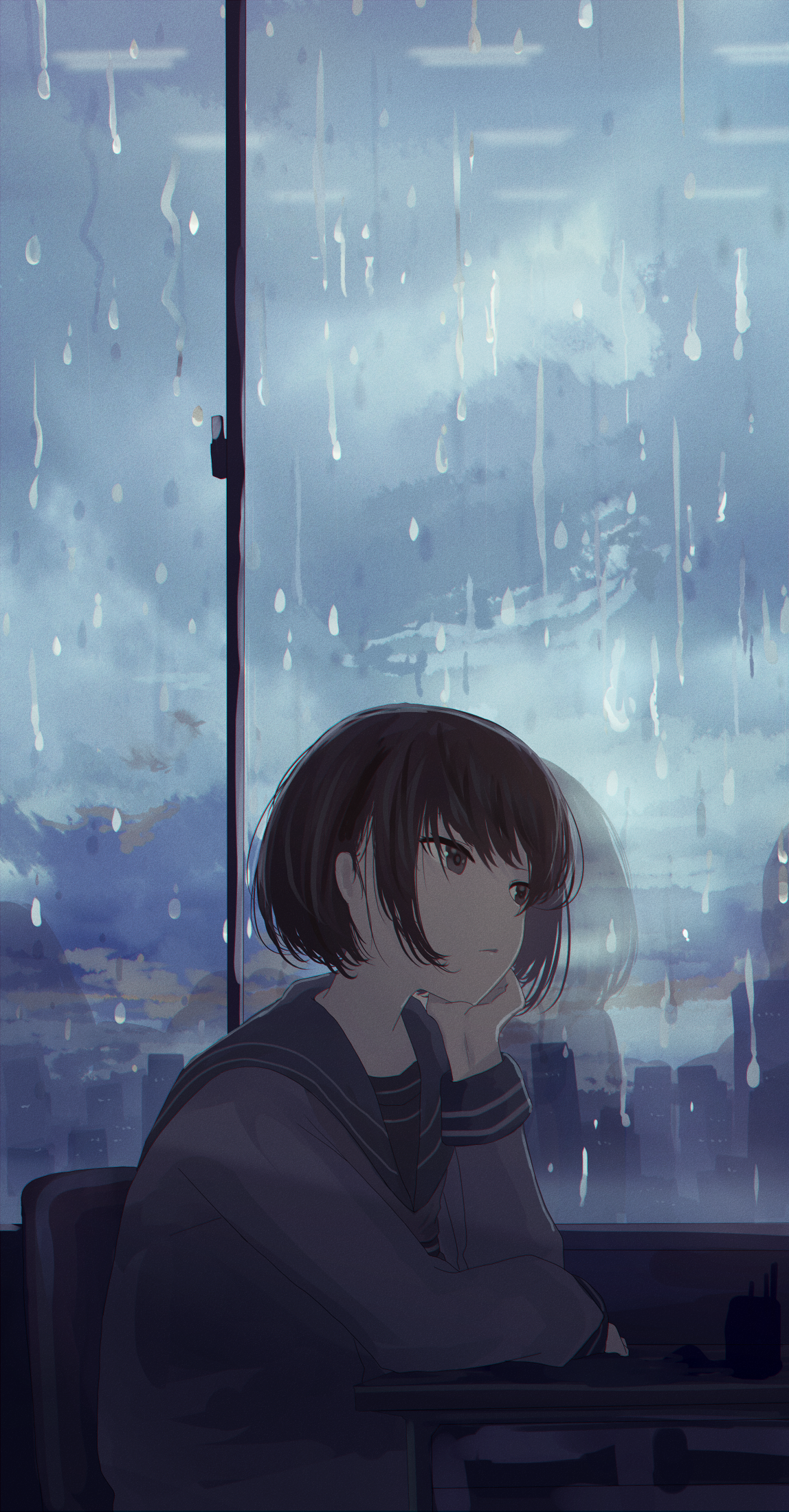 Rain - Anime Art, Аниме, Anime Original, Mifuru