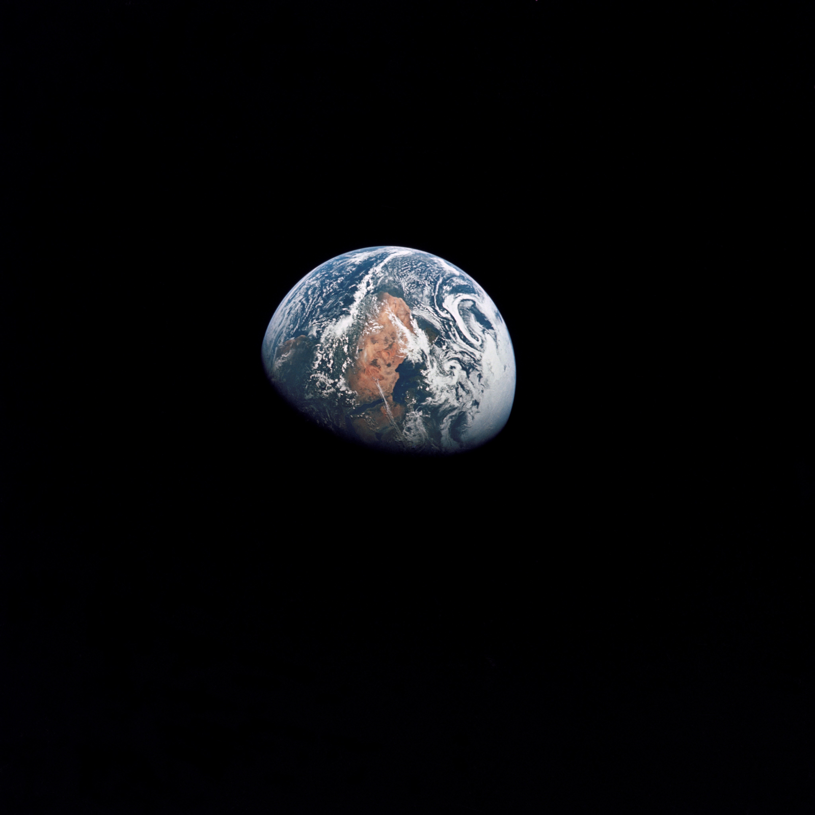 Photo of the Earth from a distance of 160,000 kilometers - Apollo 10 - , Land, Space, 1969, The photo, Interesting