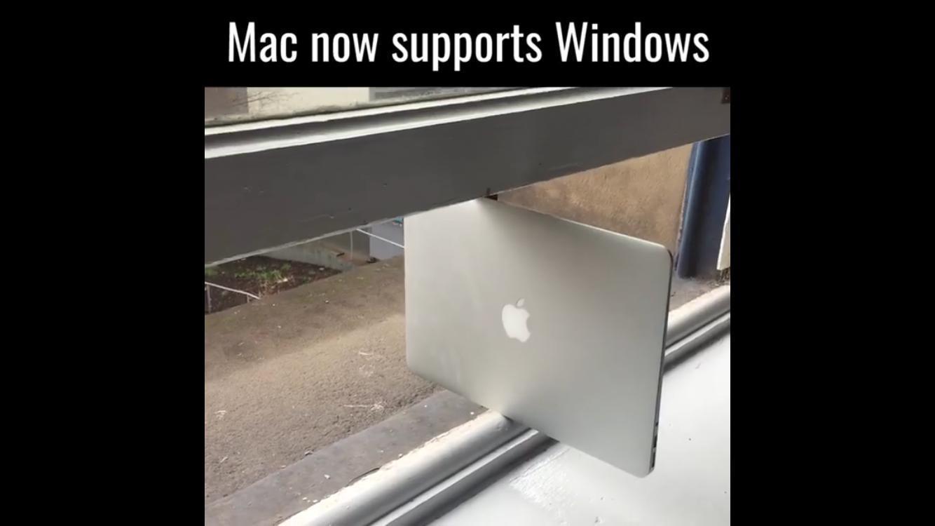 Mac поддерживает Windows (окна) - Mac, Windows, The battle of the titans