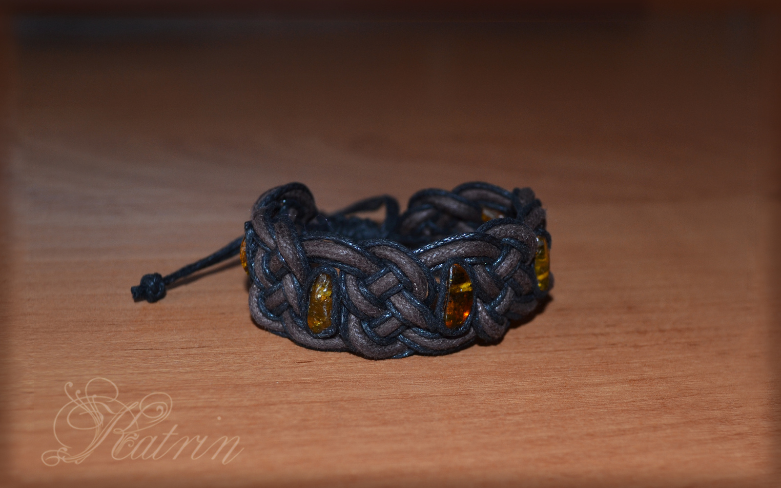 Brown braided bracelets. - My, , Celtic pattern, , Brown, Big, Amber, Presents, Needlework without process, Longpost, Weaving