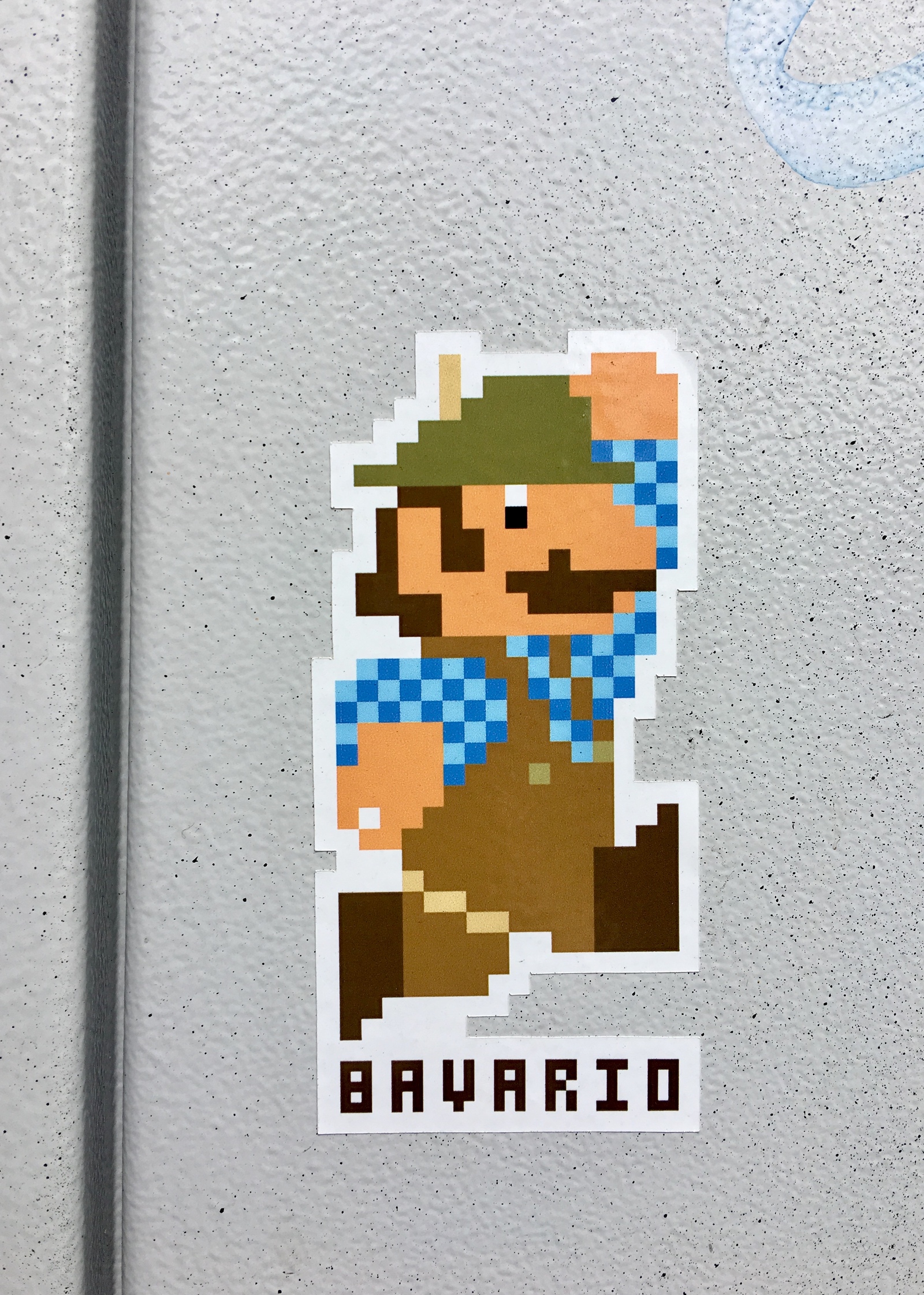 Bavario - My, Mario, Munich, Bavaria, Stickers, The photo, Humor