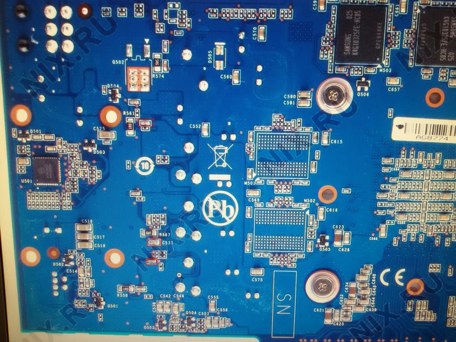 Recognize elements on the video card - My, Video card, Repair, Gigabyte, Gts450