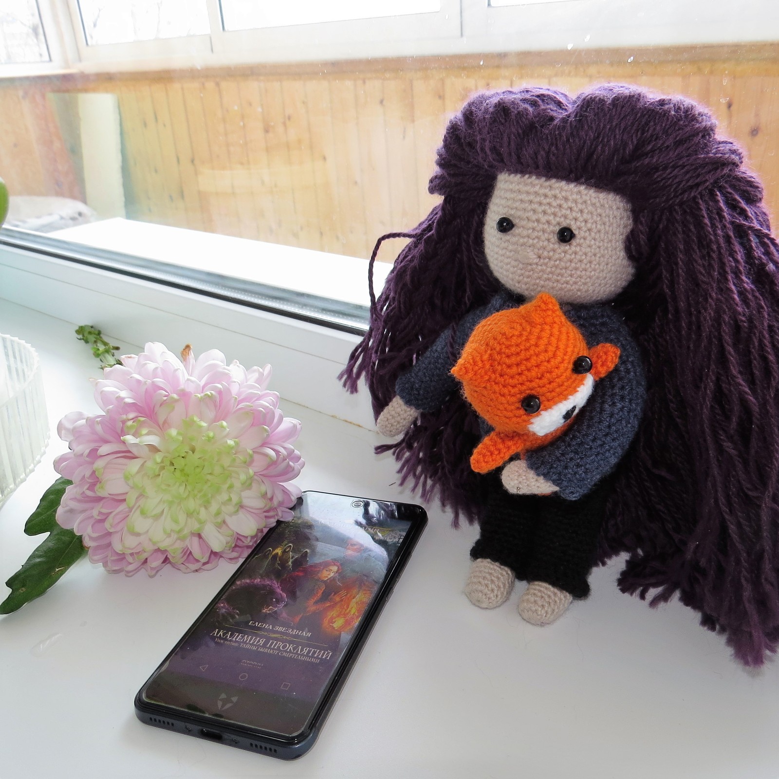 Deya Riate and Lucky - My, Longpost, Deya, , cat, Knitting, Crochet, , Doll