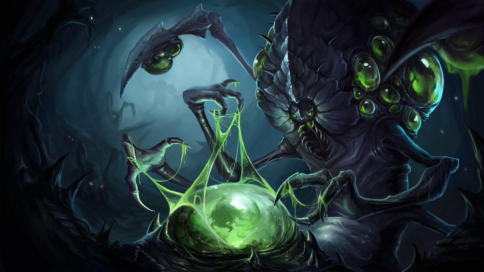 Abathur Art - Mariana Ennes, Art, Abathur, Starcraft, Starcraft 2, Zerg