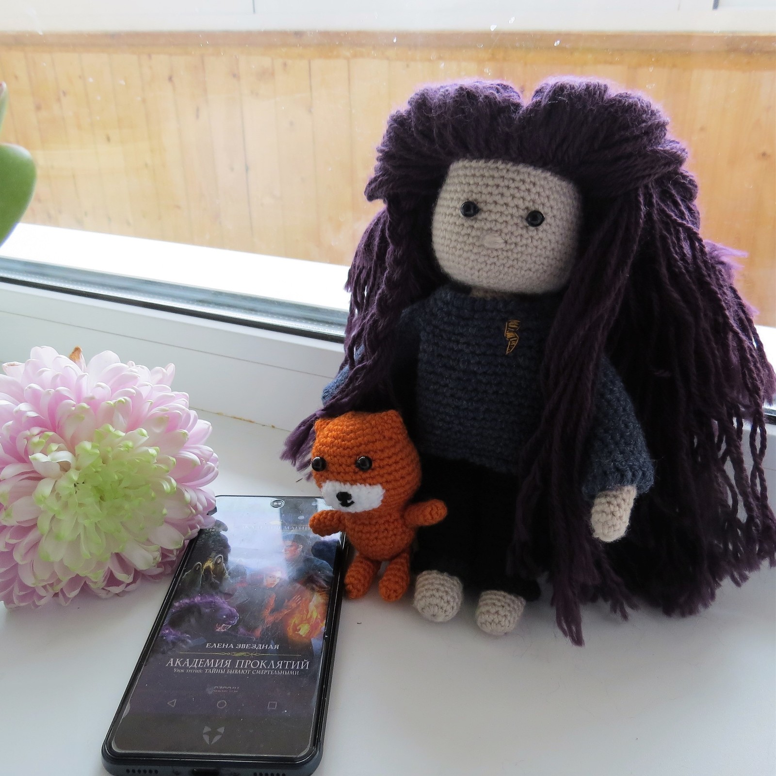 Deya Riate and Lucky - My, Longpost, Deya, , cat, Knitting, Crochet, , Doll