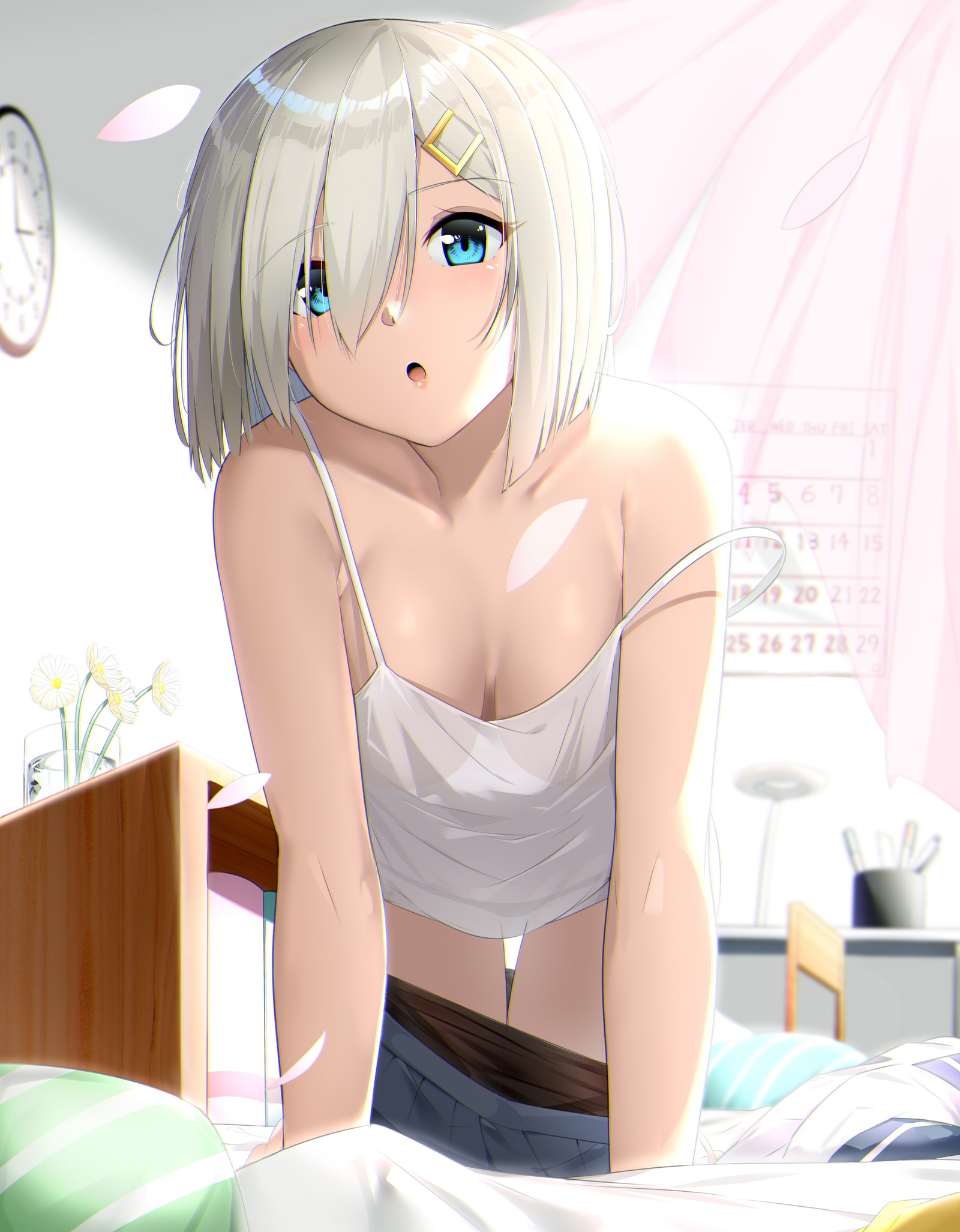 Hamakaze - NSFW, Kantai Collection, Hamakaze, Попа, Сиськи, Apron, Аниме, Anime Art, Длиннопост