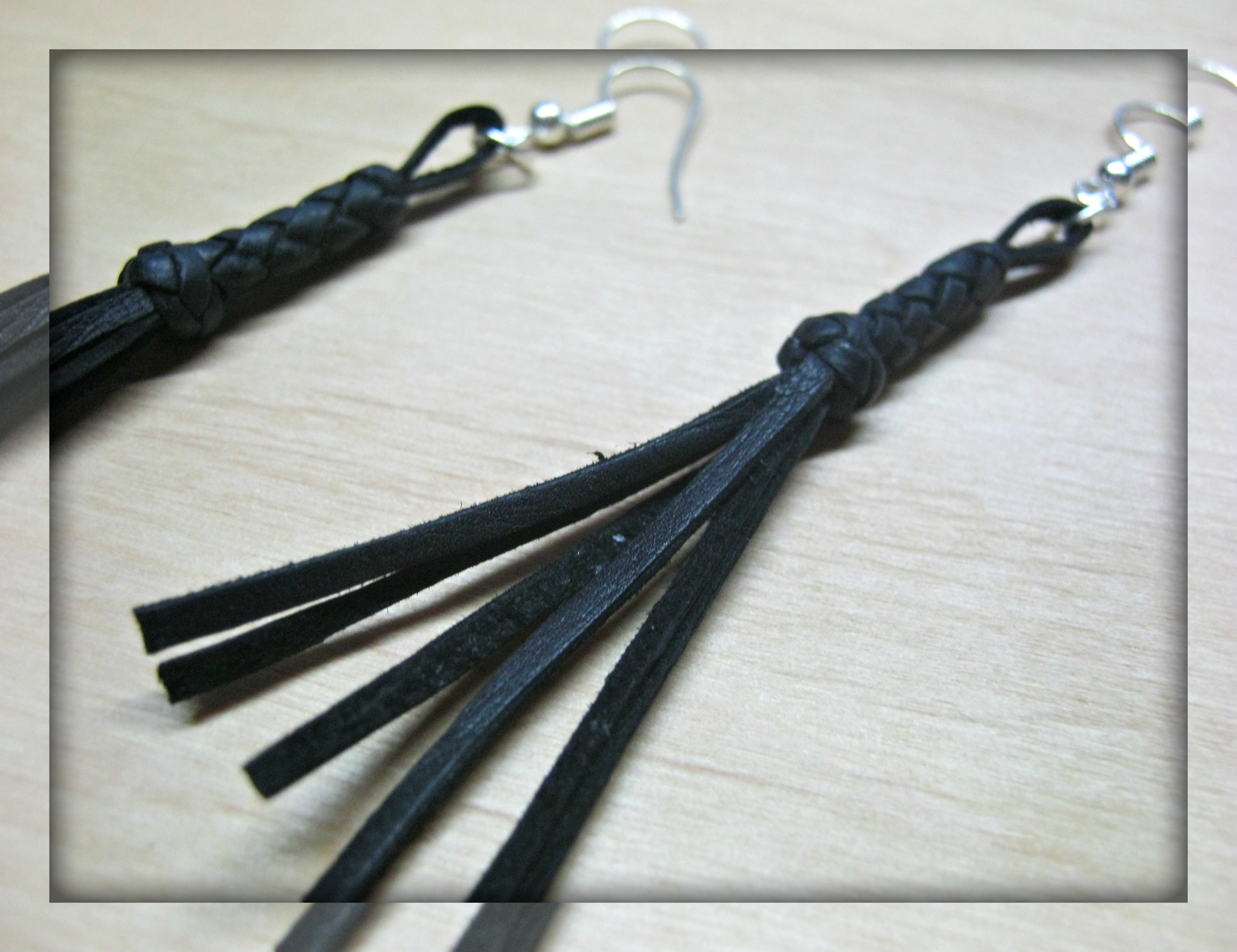 Earrings - floggers. - My, Earrings, , Handmade, Longpost